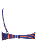 Buffalo Bikini-Oberteil in Dunkelblau/ Orange