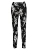 LASCANA Pyjama-Hose in Schwarz/ Creme