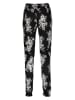 LASCANA Pyjama-Hose in Schwarz/ Creme