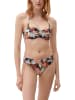 s.Oliver Bikini-Hose in Schwarz/ Hellblau/ Koralle