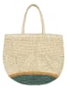 Barts Shopper "Morum" beige/groen - (B)60 x (H)50 cm