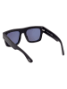 Tom Ford Okulary przeciwsłoneczne unisex w kolorze czarno-brązowym