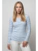 alife and kickin Longsleeve "Bertha" lichtblauw/wit