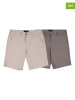 The Time of Bocha 2er-Set: Shorts in Grau/ Beige