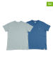 The Time of Bocha 2-delige set: shirts blauw/turquoise