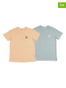 The Time of Bocha 2-delige set: shirts turquoise/geel