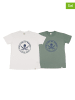 The Time of Bocha 2-delige set: shirts wit/kaki