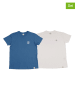 The Time of Bocha 2-delige set: shirts donkerblauw/wit