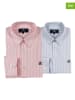 The Time of Bocha 2er-Set: Hemden - Regular fit - in Hellblau/ Rosa