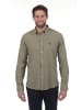 The Time of Bocha 2er-Set: Hemden - Regular fit - in Khaki/ Weiß