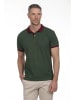 The Time of Bocha 2er-Set: Poloshirts in Dunkelblau/ Grün
