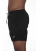 The Time of Bocha 2er-Set: Badeshorts in Schwarz/ Rot