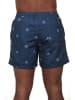 The Time of Bocha 3-delige set: zwemshorts donkerblauw/rood/blauw