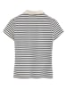 Polo Club Poloshirt in Creme/ Dunkelblau