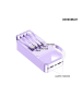 SmartCase Powerbank w kolorze fioletowym - 30.000 mAh