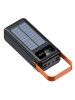 SmartCase Solar-Powerbank in Schwarz - 50 000 mAh