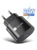 SmartCase Wtyczka USB typu C w kolorze czarnym do gniazdka sieciowego