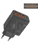 SmartCase 4-Port-Netzadapter in Schwarz