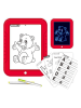 SmartCase Tablet w kolorze czerwonym do rysowania z oświetleniem LED - 3+
