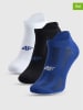 4F 3er-Set: Sportsocken in Weiß/ Schwarz/ Dunkelblau