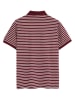 Polo Club Poloshirt bordeaux/wit