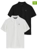 Polo Club 2-delige set: poloshirts zwart/wit