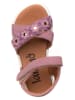 lamino Leren sandalen lichtroze
