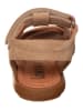 lamino Leren sandalen beige
