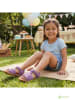 lamino Leren sandalen paars