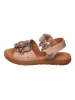 lamino Leren sandalen beige