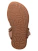 lamino Leren sandalen beige