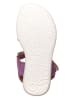 lamino Leren sandalen paars