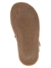lamino Leder-Barfuß-Sandalen in Lila
