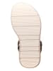 lamino Leren sandalen zwart