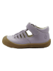 lamino Leren enkelsandalen paars