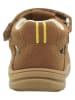lamino Leren enkelsandalen lichtbruin