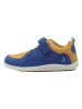 lamino Leder-Barfußschuhe in Blau/ Gelb