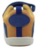 lamino Leder-Barfußschuhe in Blau/ Gelb