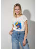 More & More Shirt in Creme/ Blau