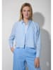 More & More Blouse lichtblauw/wit