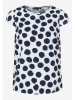 More & More Blouse wit/donkerblauw