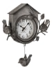 heine home Wanduhr in Dunkelgrau - (B)28 x (H)33 x (T)8 cm