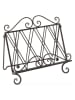 heine home Stojak w kolorze czarnym na książkę - 32 x 28 x 20 cm