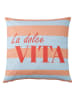 heine home Kussenhoes turquoise/oranje