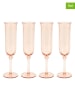 heine home 4-delige set: sektglazen oranje - (H)24 cm