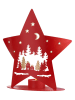 heine home Windlicht rood - (B)18 x (H)19,5 x (D)8 cm