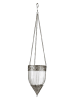 heine home Świecznik w kolorze srebrnym - wys. 19 x Ø 10,5 cm