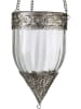 heine home Świecznik w kolorze srebrnym - wys. 19 x Ø 10,5 cm