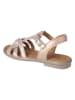 Ricosta Leren sandalen "Birte" goudkleurig