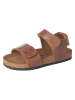 Ricosta Leren sandalen lichtbruin